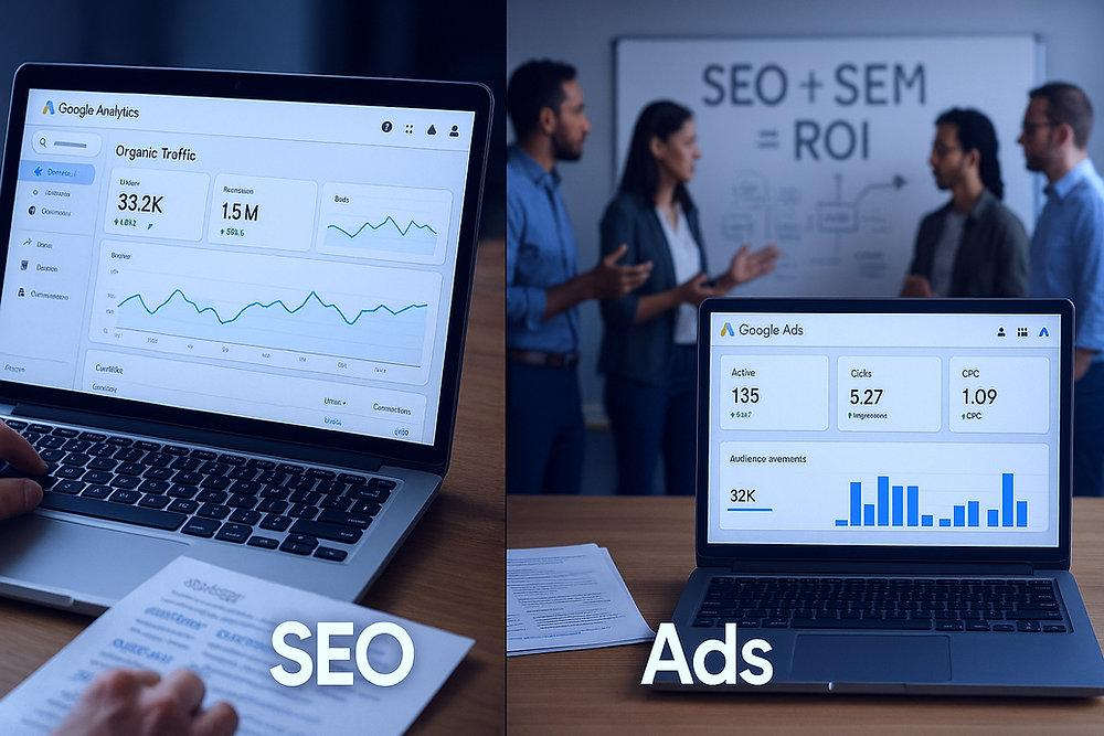 Digital marketing strategy using SEO and Google Ads